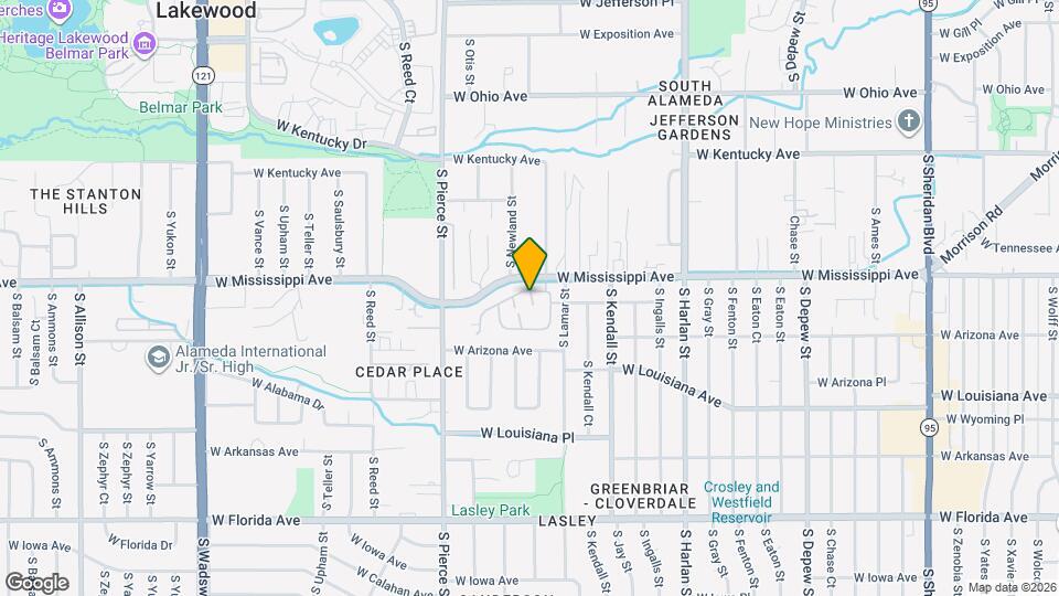 1133 S Newland Pl Map and Location Details