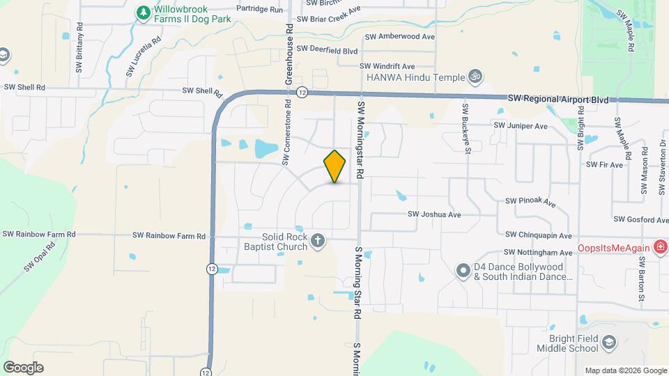 4007 SW Rhinestone Blvd Mapa y Detalles de la Ubicación
