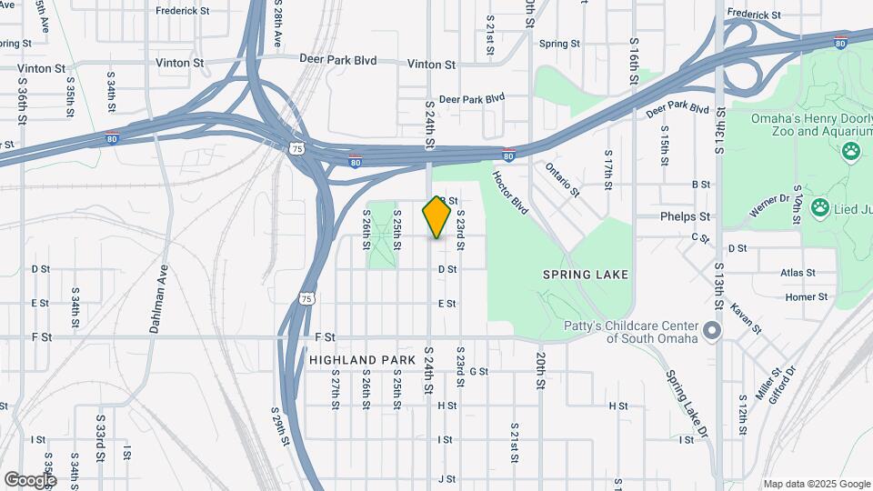 3807-3809 S 24th St Map and Location Details