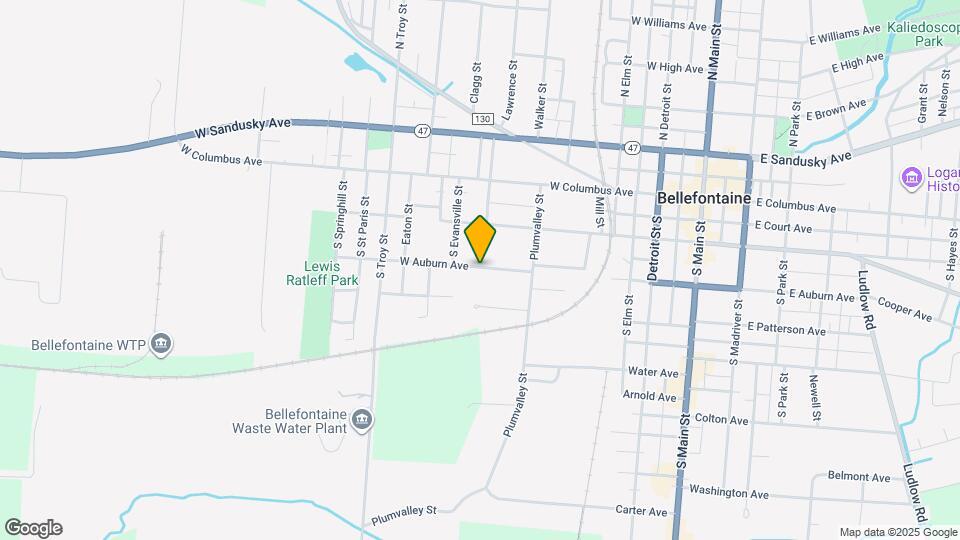 541 W Auburn Ave Map and Location Details