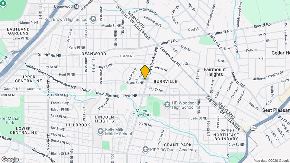 5222 Hayes St NE Map and Location Details
