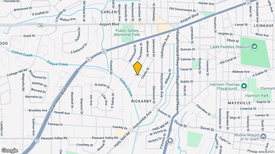 615 Mohawk St Map and Location Details