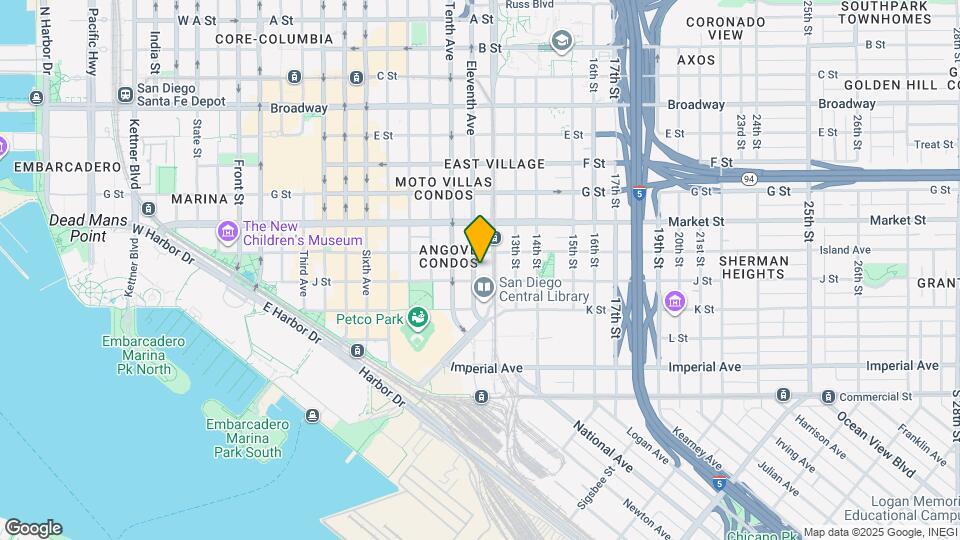 1150 J Street, Unit 309 Map and Location Details