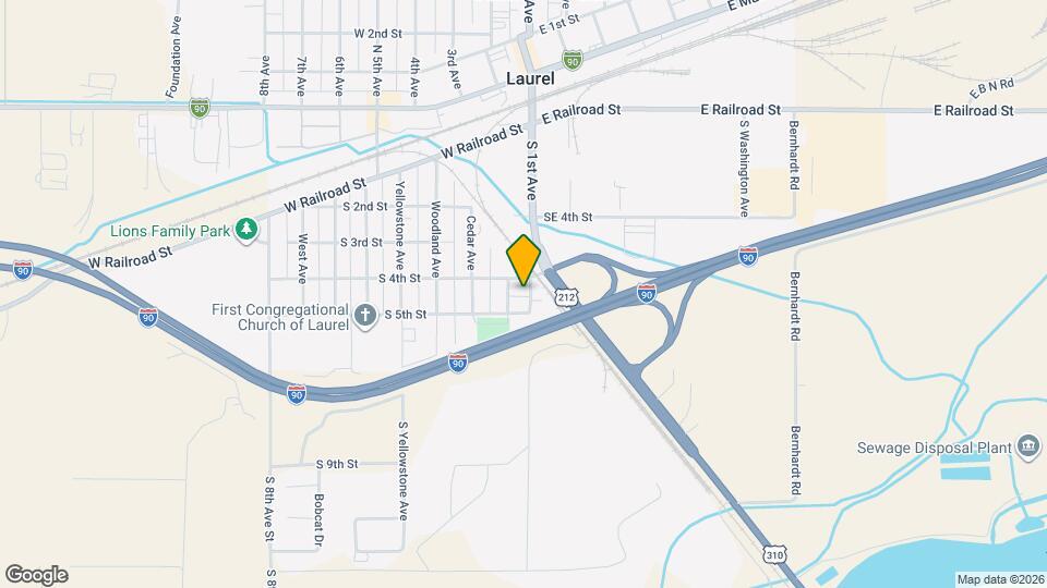 406 S 1st Ave Map and Location Details