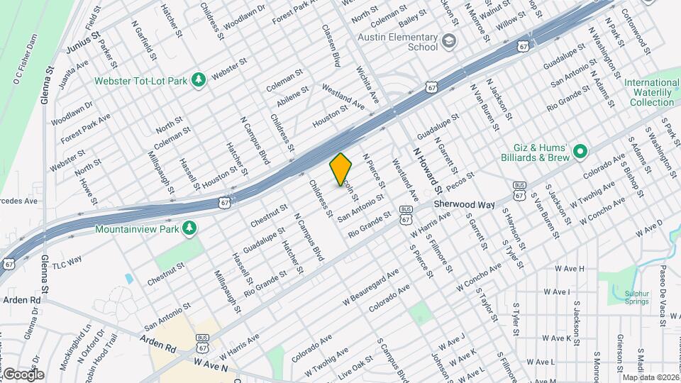 2414 Guadalupe St Map and Location Details