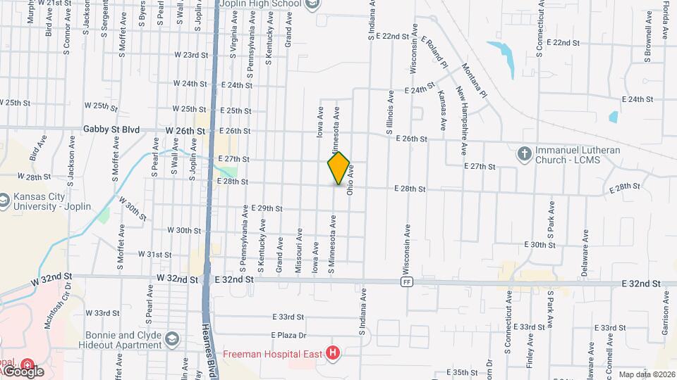 2801 S Minnesota Ave Map and Location Details