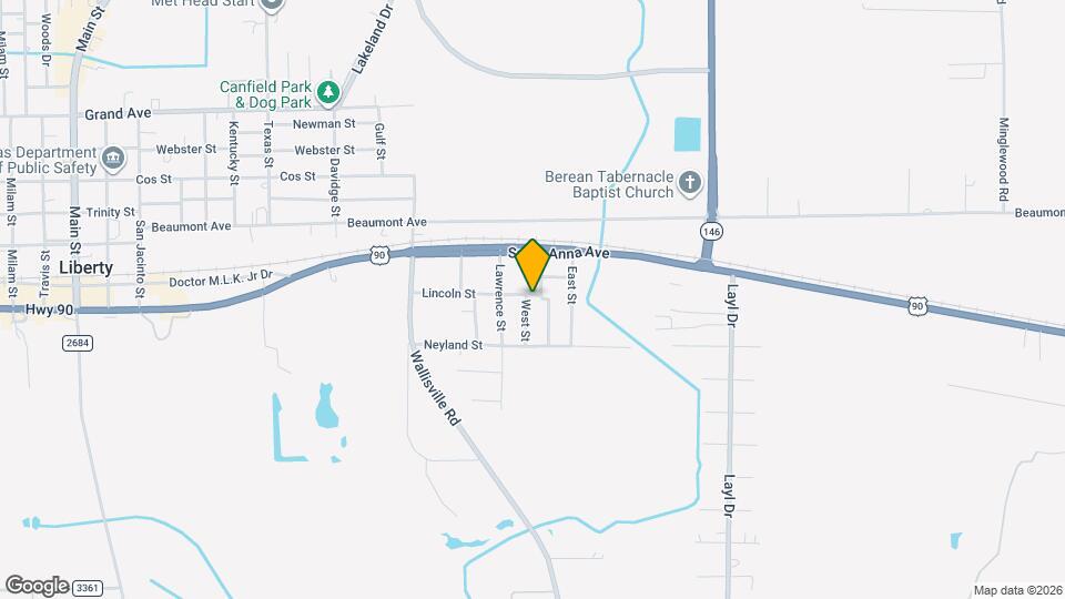 3304 Lincoln St Map and Location Details