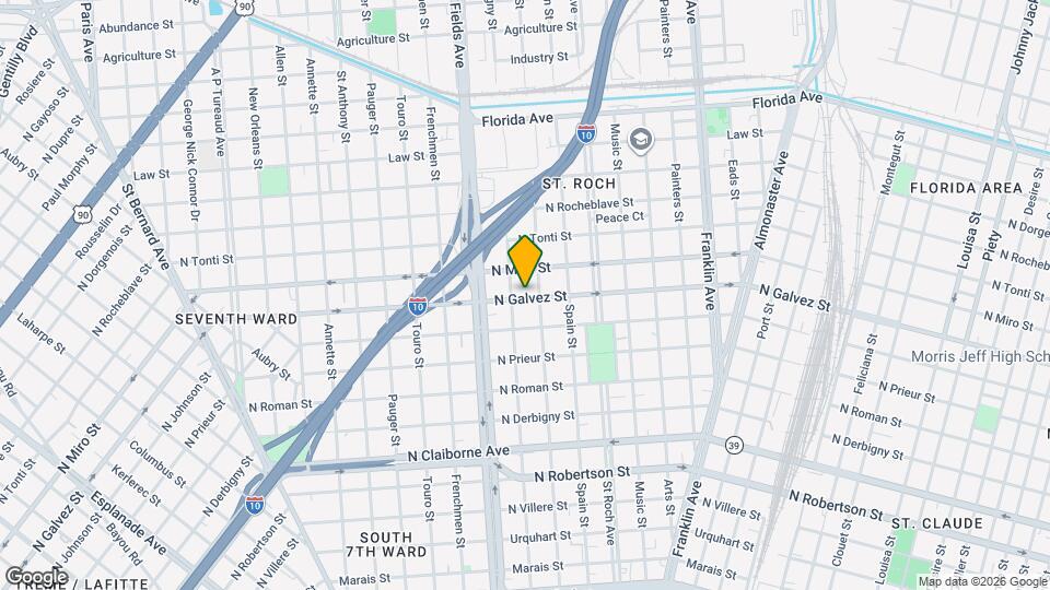 2255 N Galvez St Map and Location Details