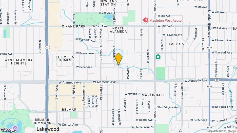 6597 West Cedar Avenue Map and Location Details
