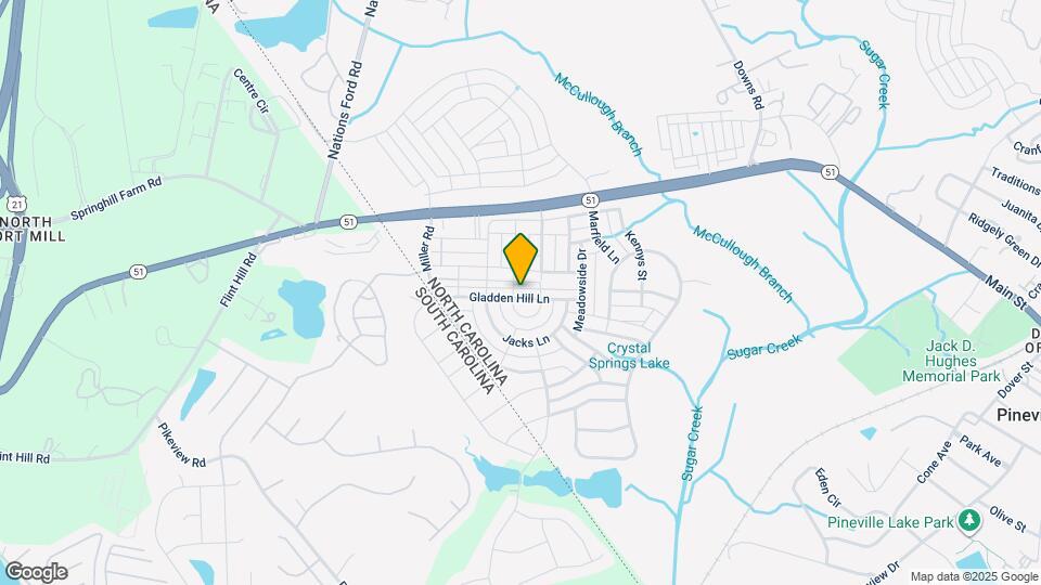 9307 Gladden Hill Ln Map and Location Details