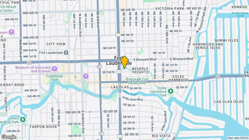10X Las Olas Walk Mapa y Detalles de la Ubicación