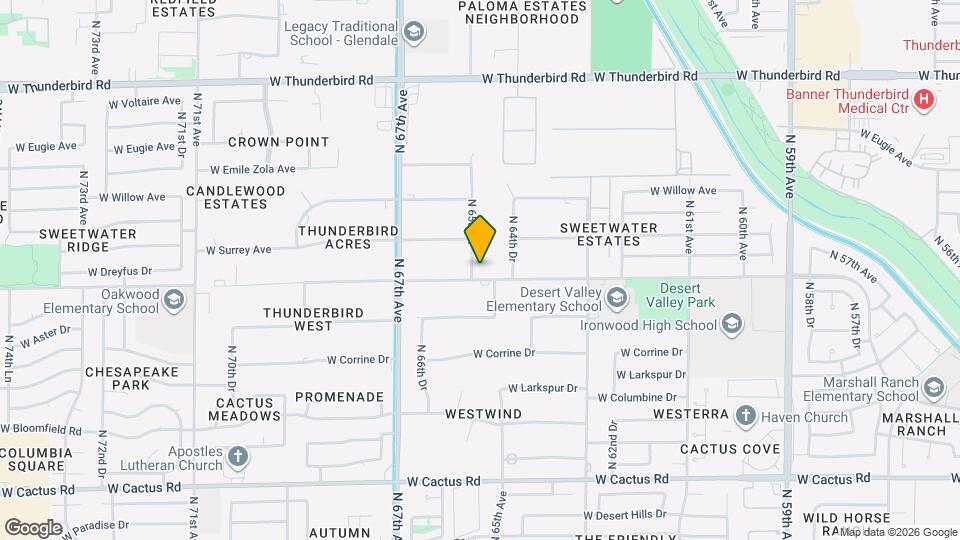 13001 N 65th Dr Map and Location Details