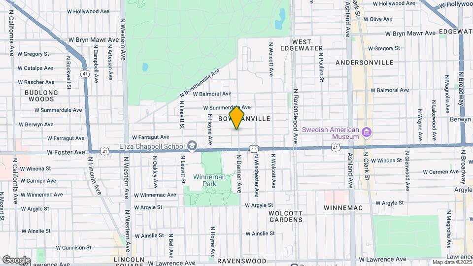 5232 N Damen Ave Map and Location Details