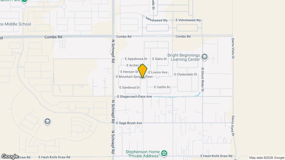 36987 N Sidewinder Dr Map and Location Details