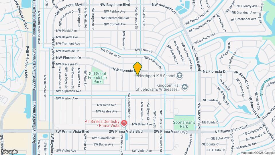 385 NW Broadview St Map and Location Details