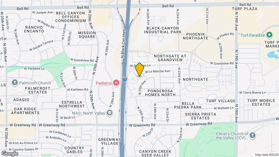 16033 N 25th Dr Map and Location Details