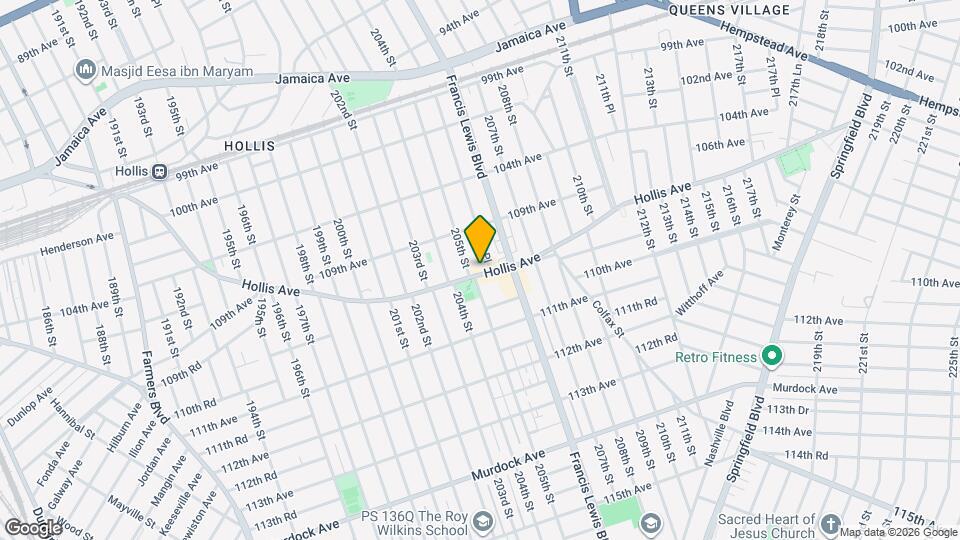 205-11 Hollis Ave Map and Location Details