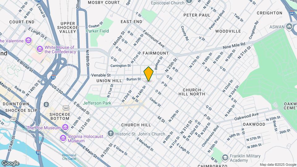 901 N 24th St Map and Location Details