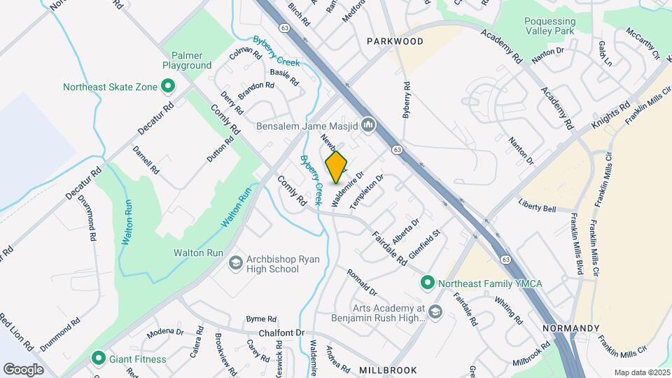 11934 Waldemire Dr, Unit 1F Map and Location Details