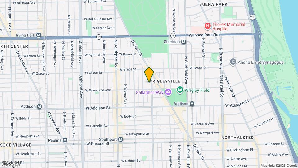 3716 N Racine Ave, Unit G Map and Location Details