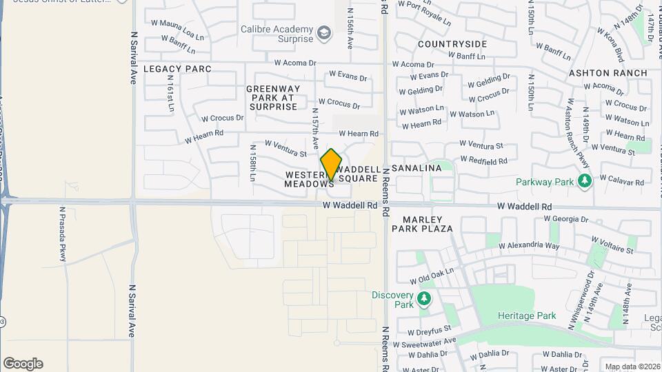 13837 N 156th Ln Map and Location Details