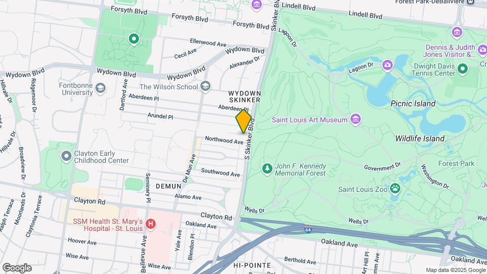 625 S Skinker Blvd Map and Location Details