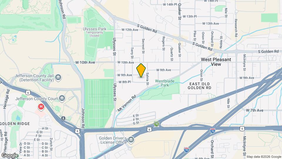 16881 W 8th Pl Map and Location Details