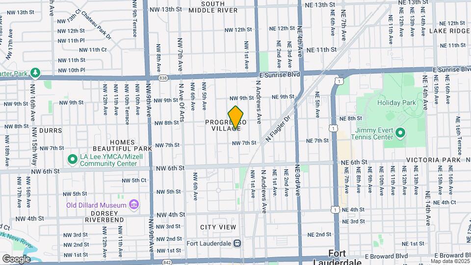 721 NW 2nd Ave Map and Location Details