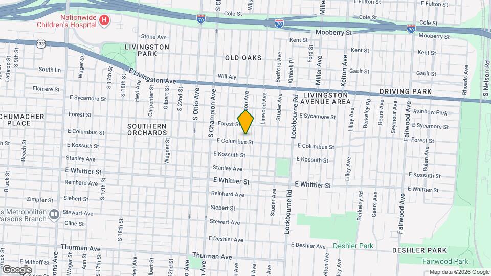 946 Wilson Ave Map and Location Details