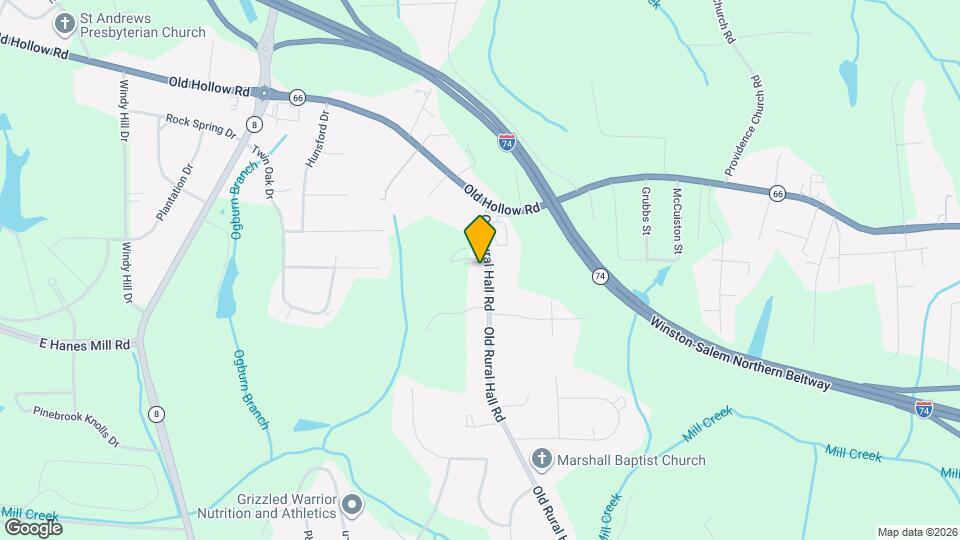 5918 Old Rural Hall Rd Map and Location Details