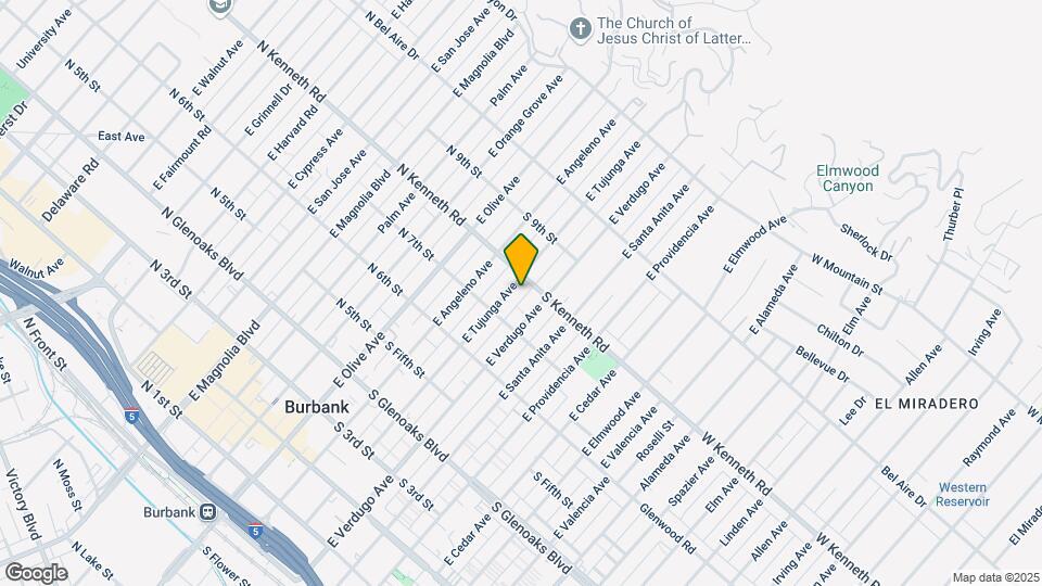 730 E Tujunga Ave Mapa y Detalles de la Ubicación