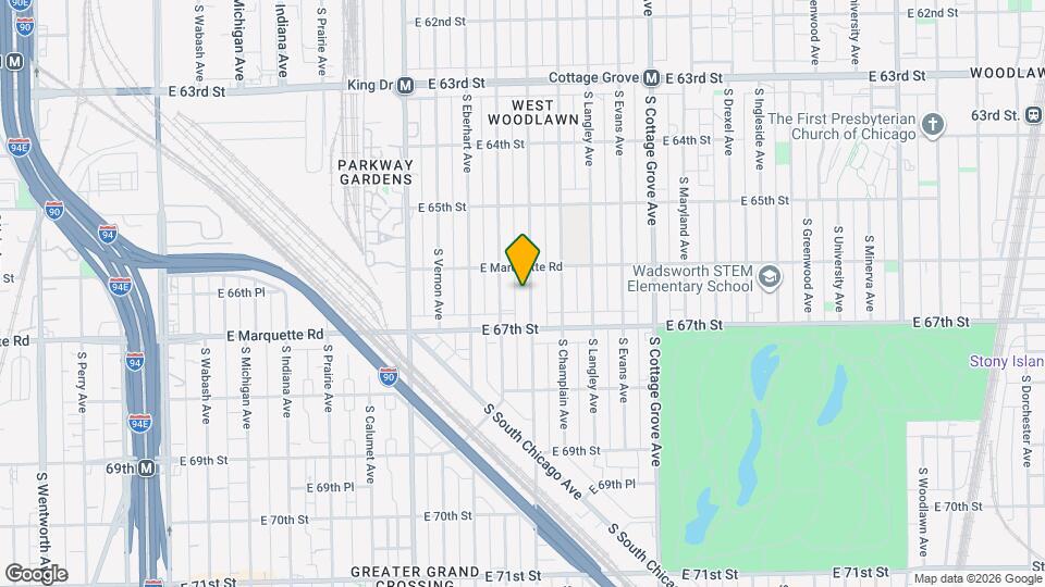 6622 S St Lawrence Ave Map and Location Details