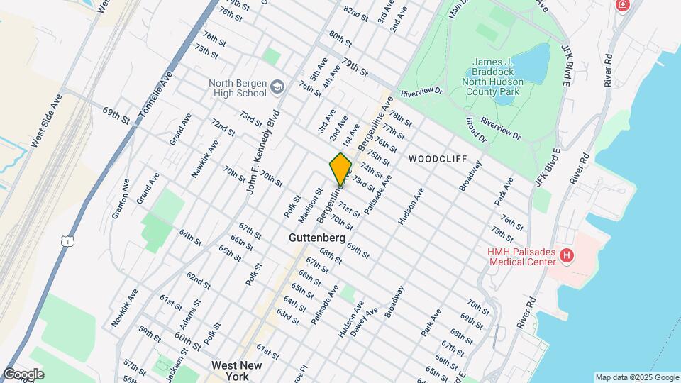 7120-7126 Bergenline Ave Mapa y Detalles de la Ubicación