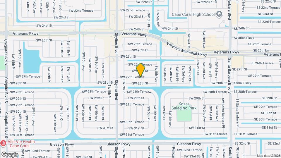 606 SW 27th Terrace Map and Location Details