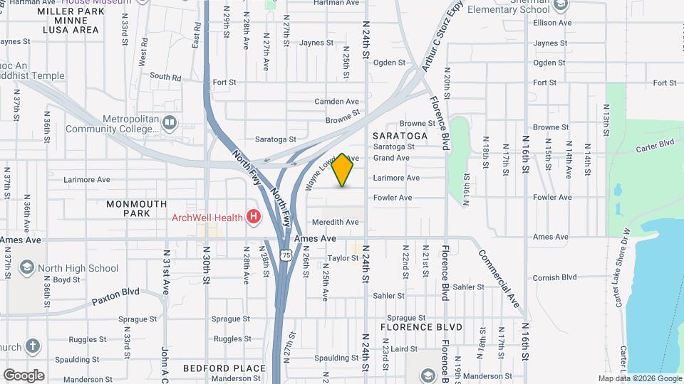 2423 Templeton St Map and Location Details
