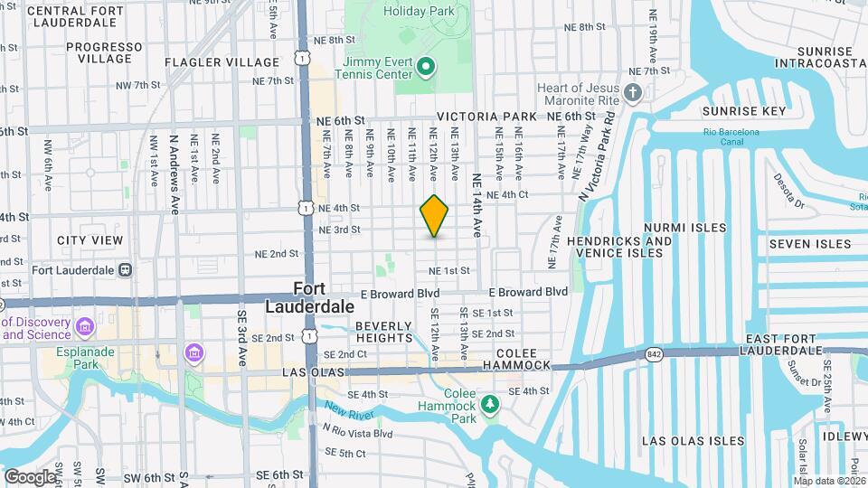 1121 NE 2nd St Map and Location Details