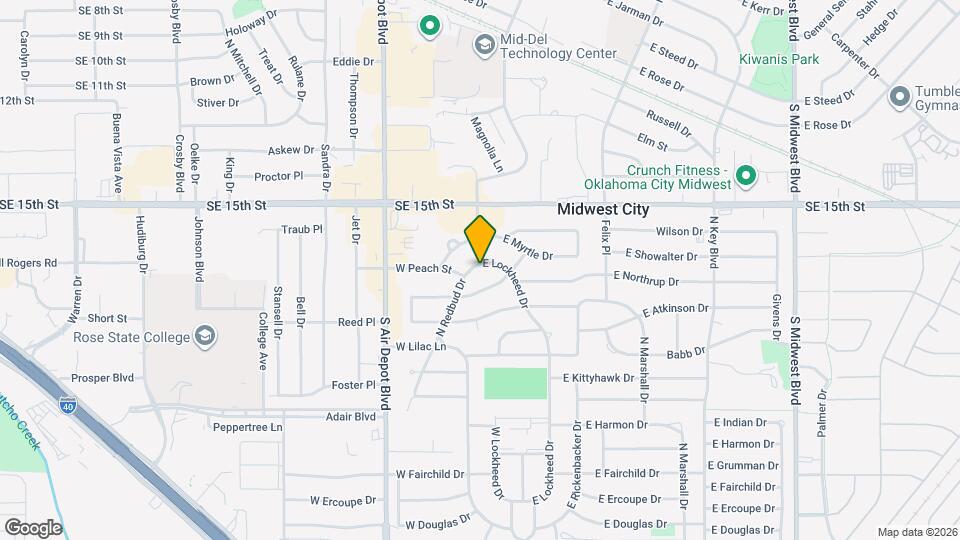 1115 N Redbud Dr Map and Location Details