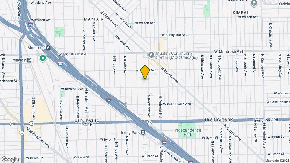 4222 N Keystone Ave Map and Location Details