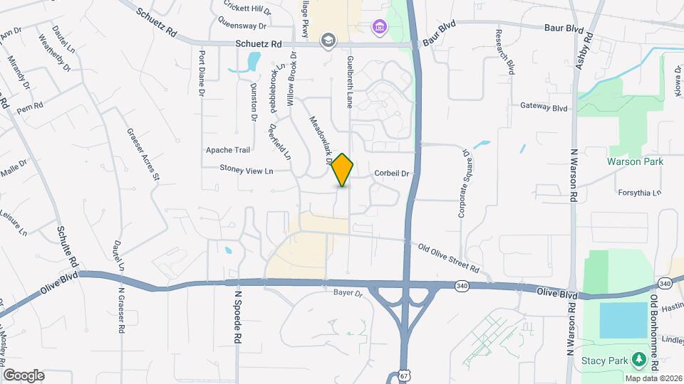 10427 Briarbend Dr, Unit 8 Map and Location Details