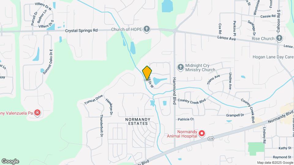 1464 Rose Hill Dr W Map and Location Details