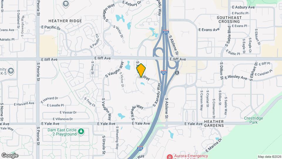 2415 S Xanadu Way Map and Location Details