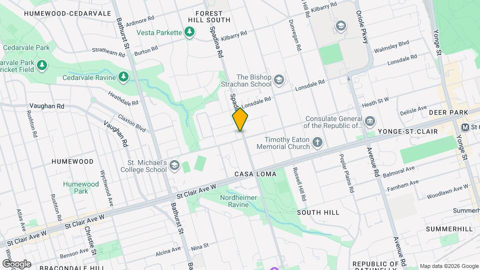 370 Spadina Rd Map and Location Details