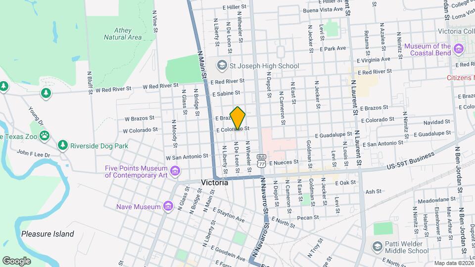 1506 N De Leon St Mapa y Detalles de la Ubicación