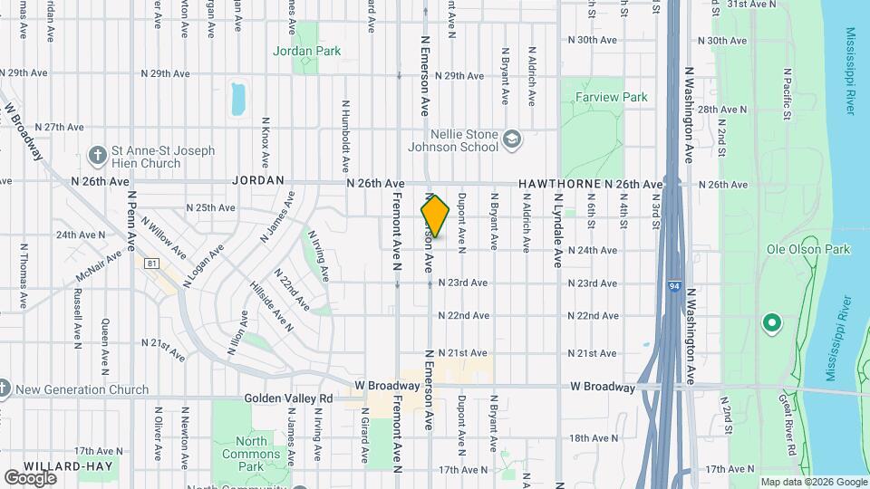 2400 N Emerson Ave Map and Location Details