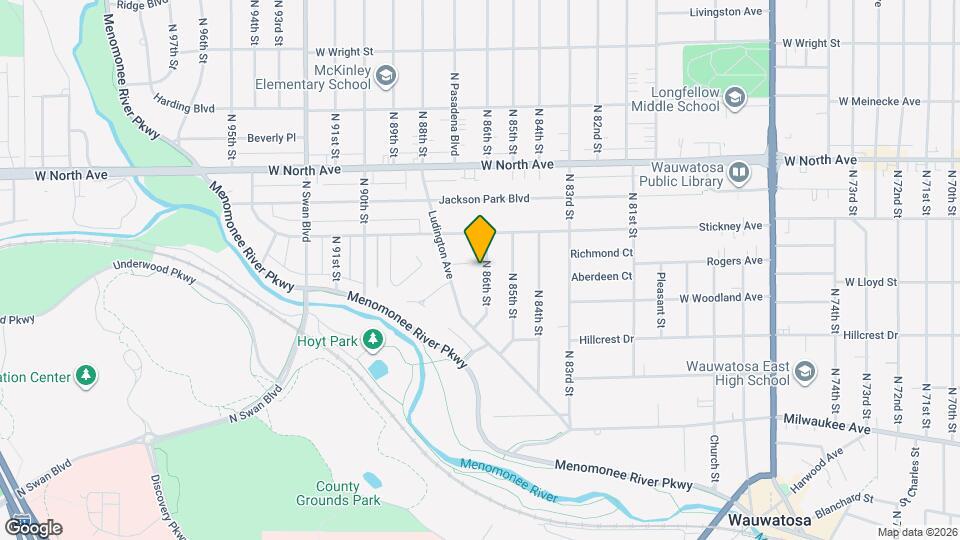 2045 N 86th St Map and Location Details
