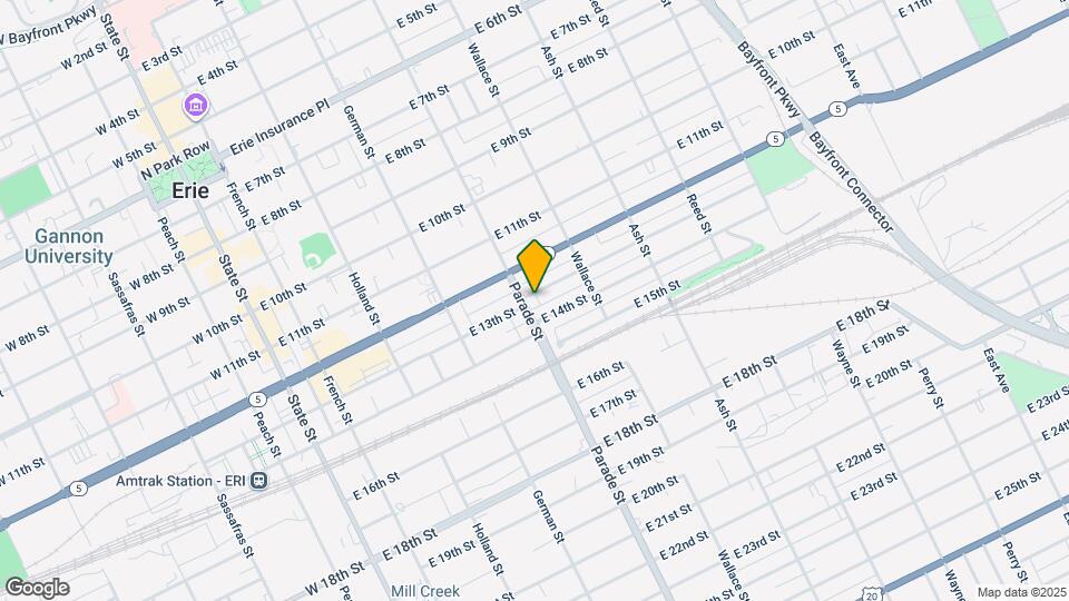 405 E 13th St Map and Location Details