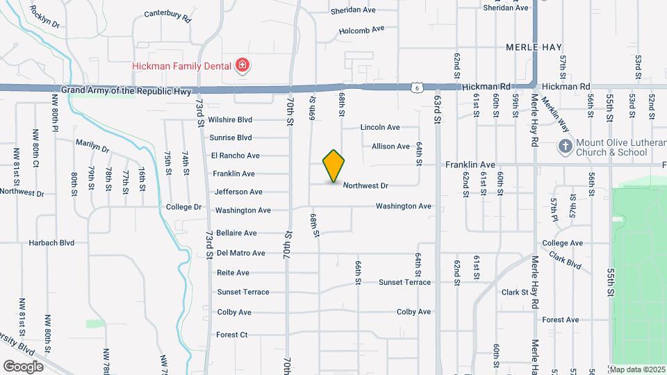 6710 Northwest Dr, Unit Duplex Map and Location Details