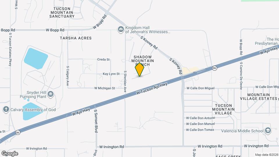 5305 W Olivine Dr Mapa y Detalles de la Ubicación