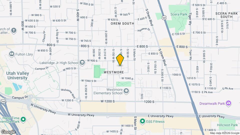 954 S 100 W Mapa y Detalles de la Ubicación