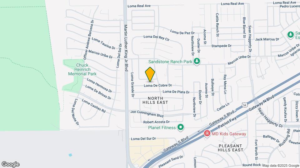 4625 Loma De Cobre Dr Map and Location Details